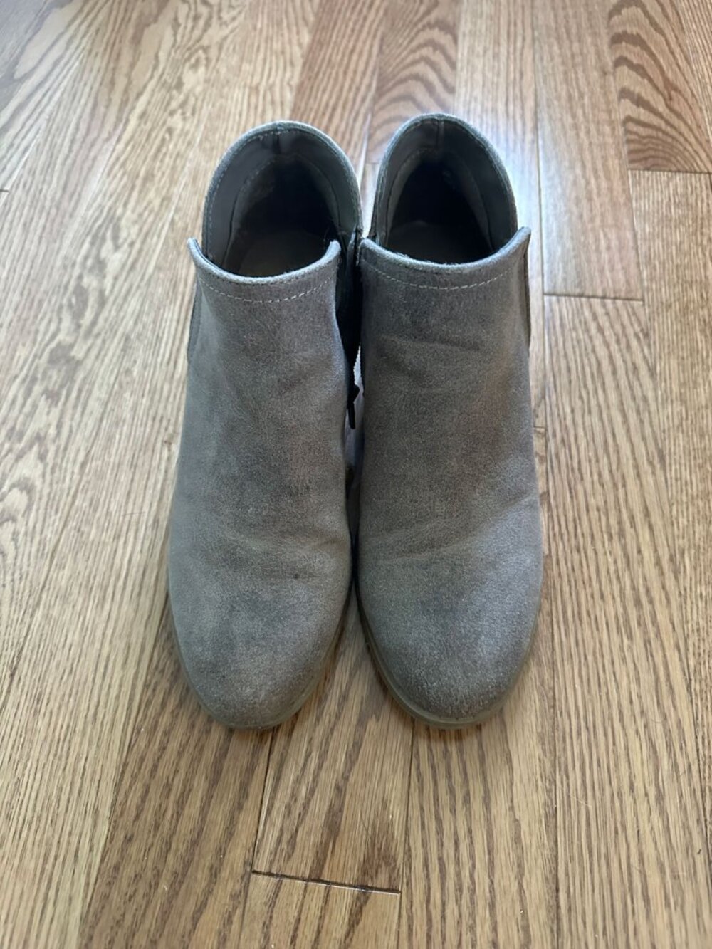 Fergalicious by Fergie Ankle Boots - Grey Suede - Size 6